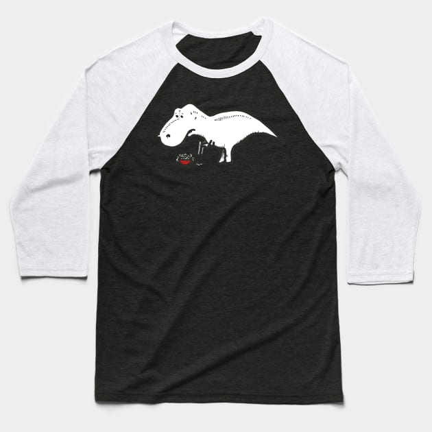 T-Rex Problems Baseball T-Shirt by JurassicArt